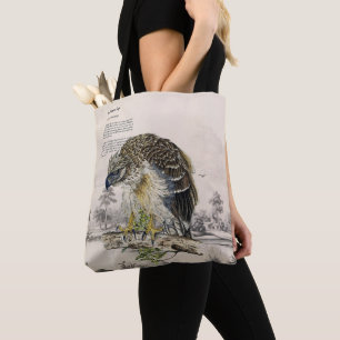Tote Bag Aigle des Philippines magnifique peint à la main