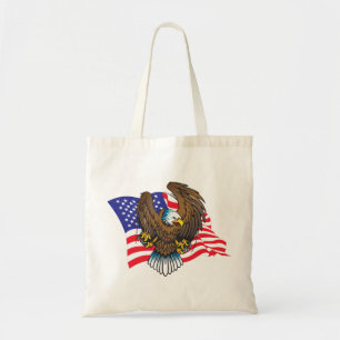 Tote Bag Aigle et drapeau
