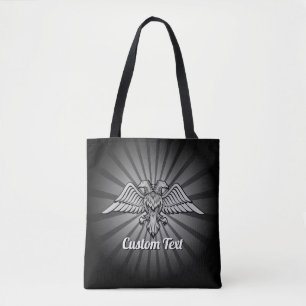 Tote Bag Aigle gris avec deux têtes