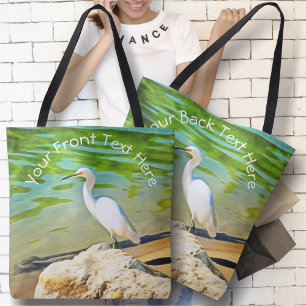 Tote Bag Aigrette sur la rivière Mismaloya 0335