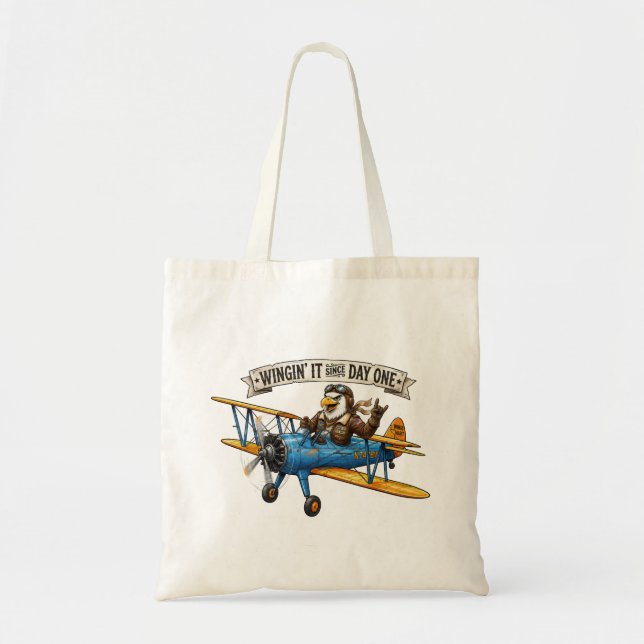 Tote Bag Aile d'aigle à l'aventure (Devant)
