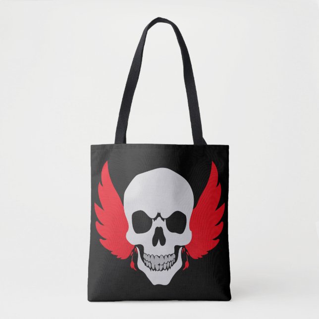 Tote Bag aile de crâne ailes (Devant)
