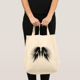 Tote Bag AILES D'ANGE Monogramme gris-noir