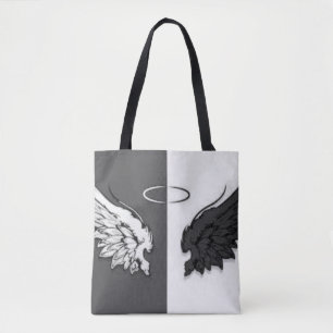 Tote Bag Ailes noir et blanc