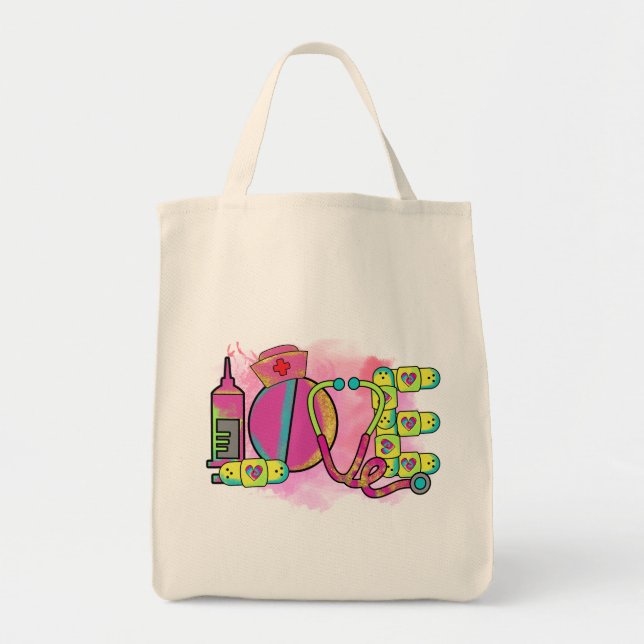 Tote Bag AIME infirmière (Devant)