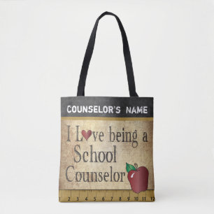 Tote Bag Aimer être conseiller d'orientation   Nom DIY