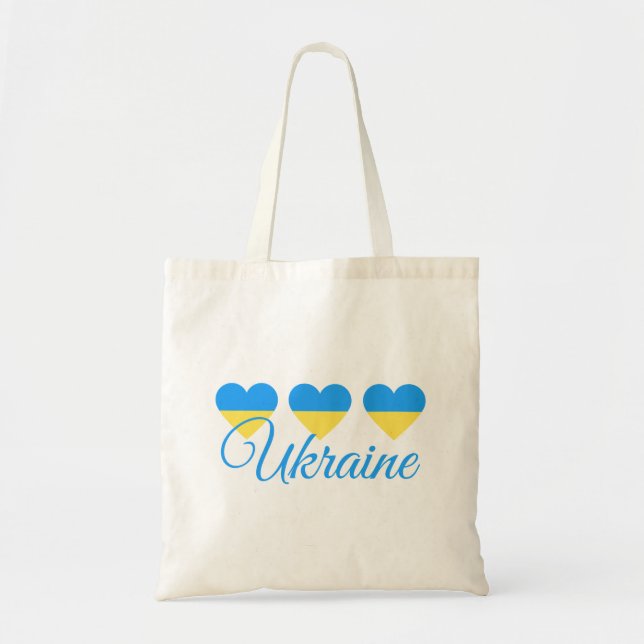 Tote Bag Aimer l'Ukraine (Devant)