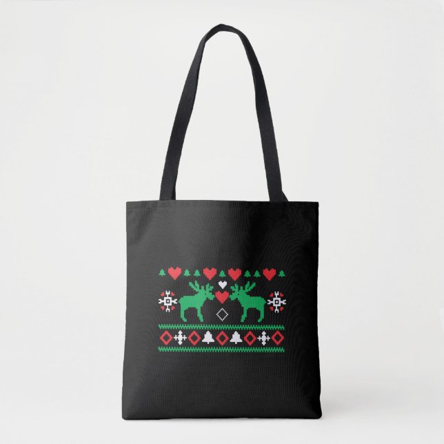 Tote Bag Aimer Noël laid (Devant)