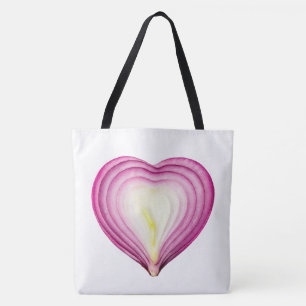 Tote Bag Aimer Oignon Violet Grande Épaule Fourre-tout