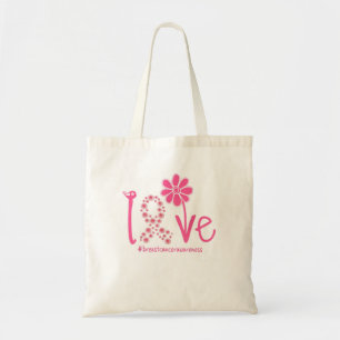 Tote Bag AIMER Tournesol rose Ruban Cancer du sein Awa