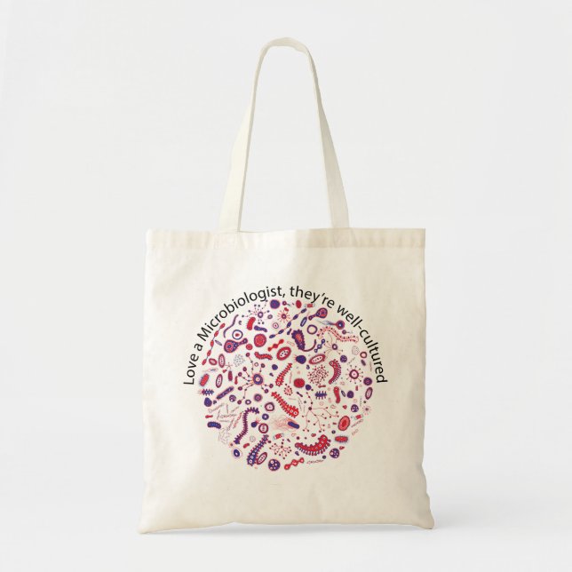 Tote Bag Aimer un microbiologiste (Devant)