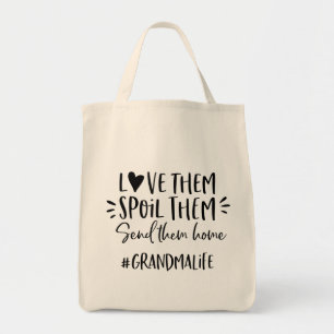 Tote Bag Aimez-les, gâtez-les, renvoyez-les chez eux #grand