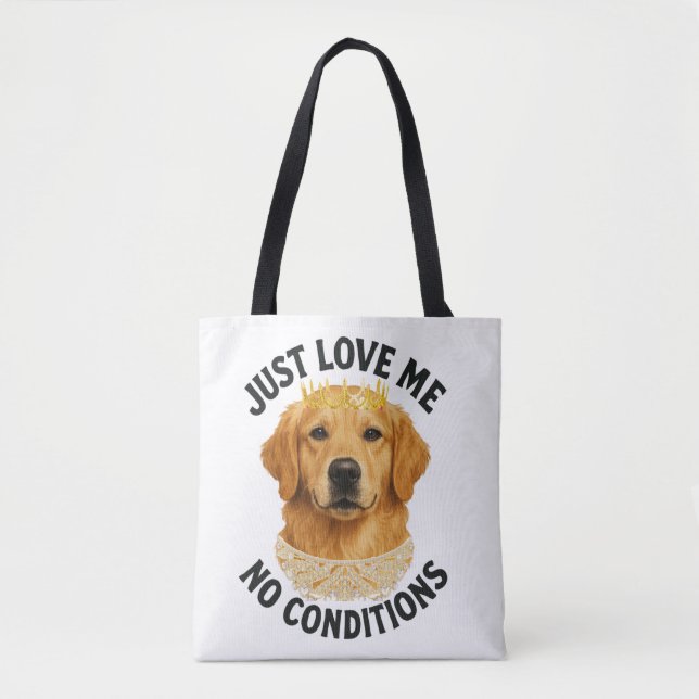 Tote Bag Aimez-moi, c'est tout. Sans conditions (Devant)