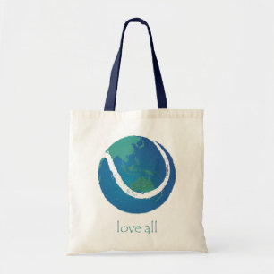 Tote Bag AIMEZ TOUTE LA conception du monde de tennis