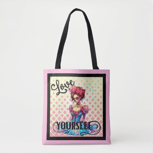 Tote Bag Aimez-vous le crâne de sucre (Devant)