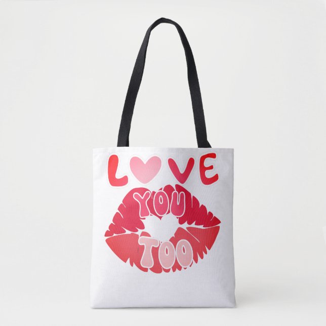 Tote Bag AIMEZ-vous les cadeaux personnalisés pour le grand (Devant)