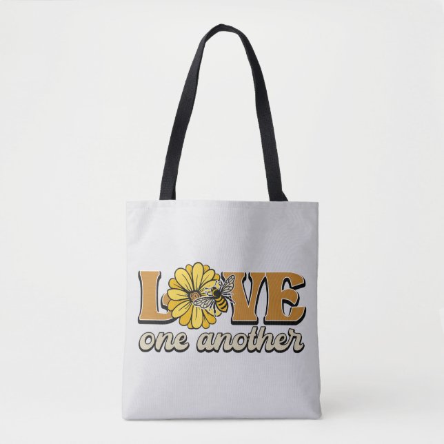 Tote Bag Aimez-vous un autre bourdon jaune (Devant)