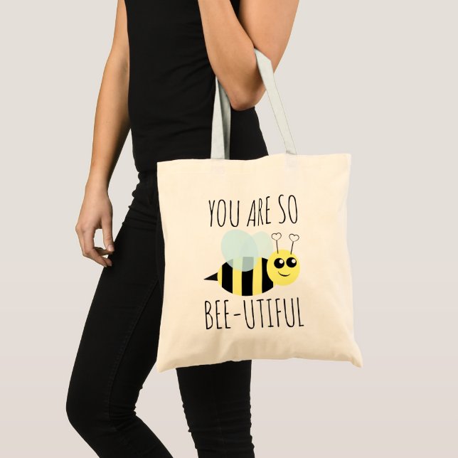 Tote Bag Ainsi abeille Utiful (Devant (produit))