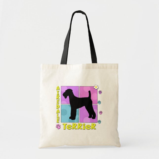 Tote Bag Airedale super Terrier (Devant)