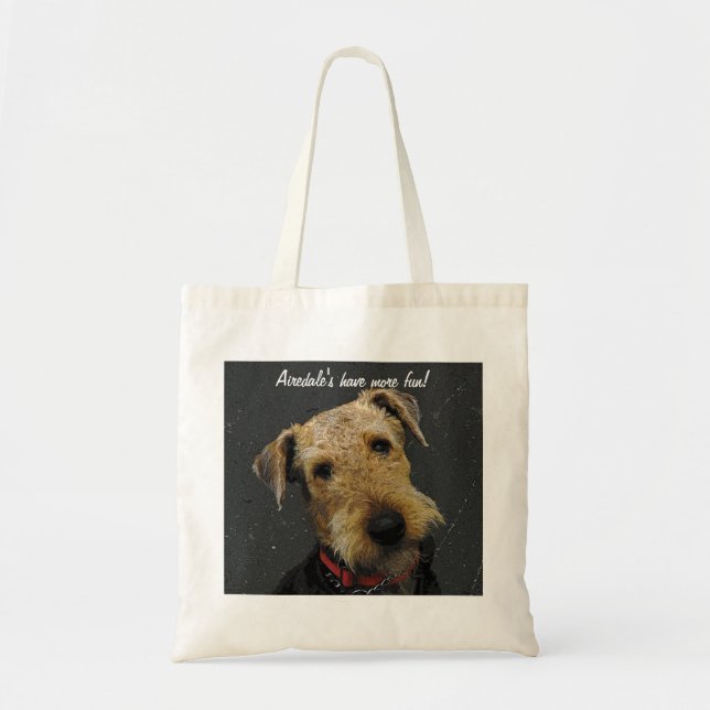 Tote Bag Airedale Terrier (Devant)