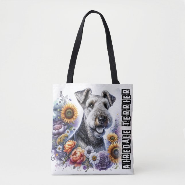 Tote Bag Airedale Terrier (Devant)