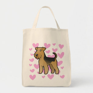Tote Bag Airedale Terrier/amour de gallois Terrier