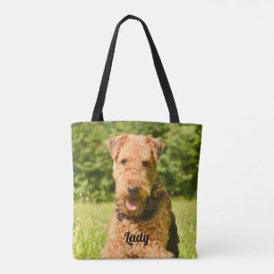 Tote Bag Airedale Terrier Chien chiot