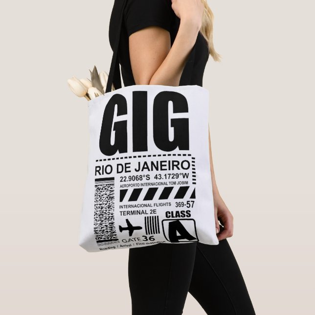 Tote Bag Airport Rio de Janeiro GIG (De près)