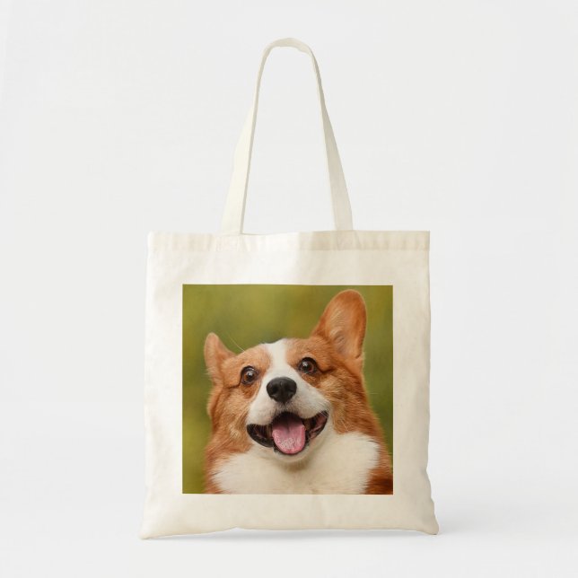 Tote Bag Ajouter photo de chien personnalisé Customisé (Devant)