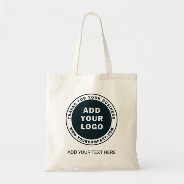 Tote Bag Ajouter un logo d'entreprise Employé personnalisé  (Devant)