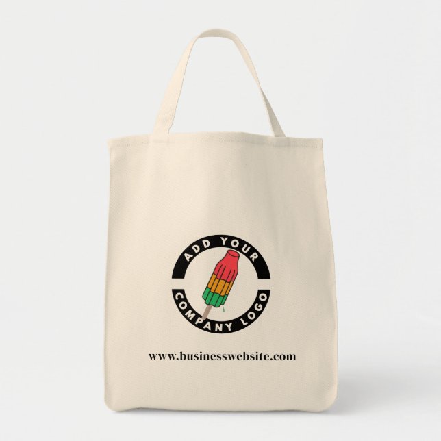 Tote Bag Ajouter un logo d'entreprise et un site Web promot (Devant)