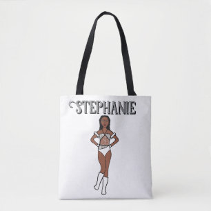 Tote Bag Ajouter un nom Danseuse Deux couleurs Lily Stones