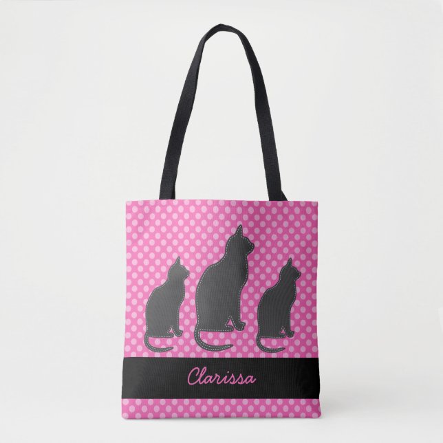 Tote Bag Ajouter un nom Pink Païka Païka Païka Païka Païka  (Devant)