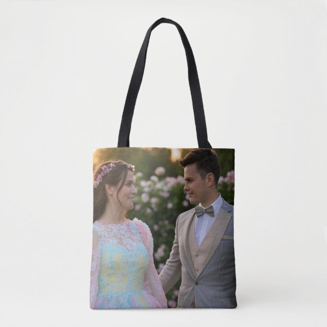 Tote Bag Ajouter une Personnaliser photo Mariage (Devant)