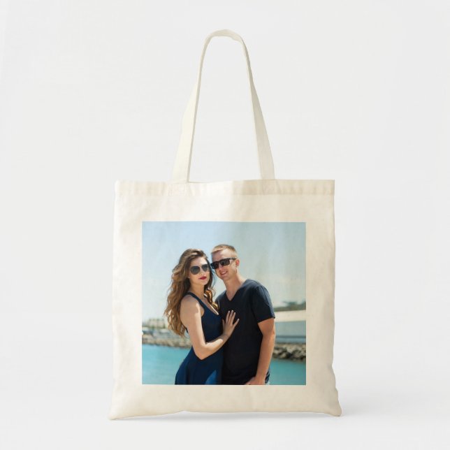 TOTE BAG AJOUTER UNE PHOTO À FOURRE-TOUT, PERSONNALISER (Devant)