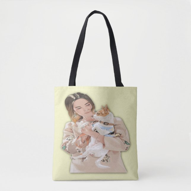 Tote Bag Ajouter une photo personnalisée (Devant)