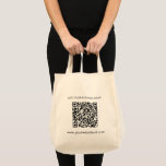 Tote Bag Ajouter votre code QR de site Web d'entreprise<br><div class="desc">Ajoutez l'URL et le nom commercial de votre site en cliquant sur le bouton "Personnaliser". Un code QR unique sera automatiquement généré pour vous lorsque vous ajoutez votre adresse Web dans le champ de code QR fourni.</div>