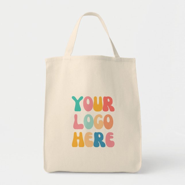 Tote Bag Ajouter votre entreprise Logo Moderne Minimal Simp (Devant)
