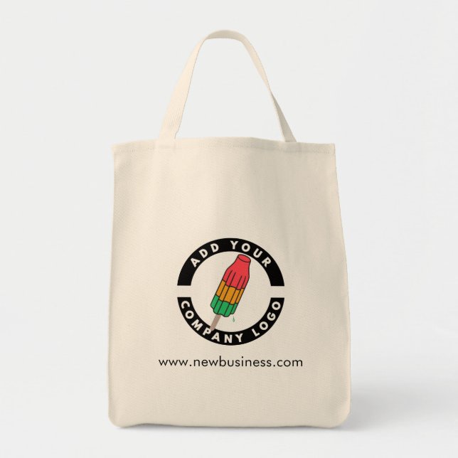 Tote Bag Ajouter votre logo d'entreprise Nouveau employé (Devant)
