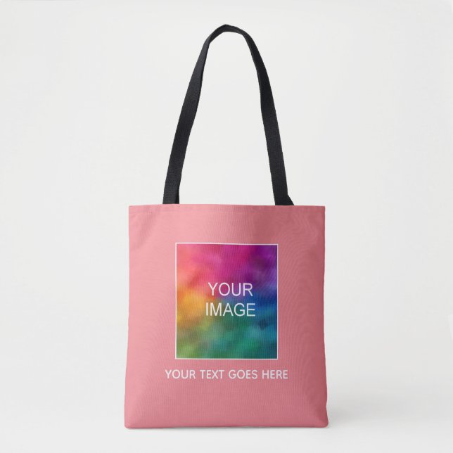 Tote Bag Ajouter Votre Texte Photo Ici Elégante Couleur Car (Devant)