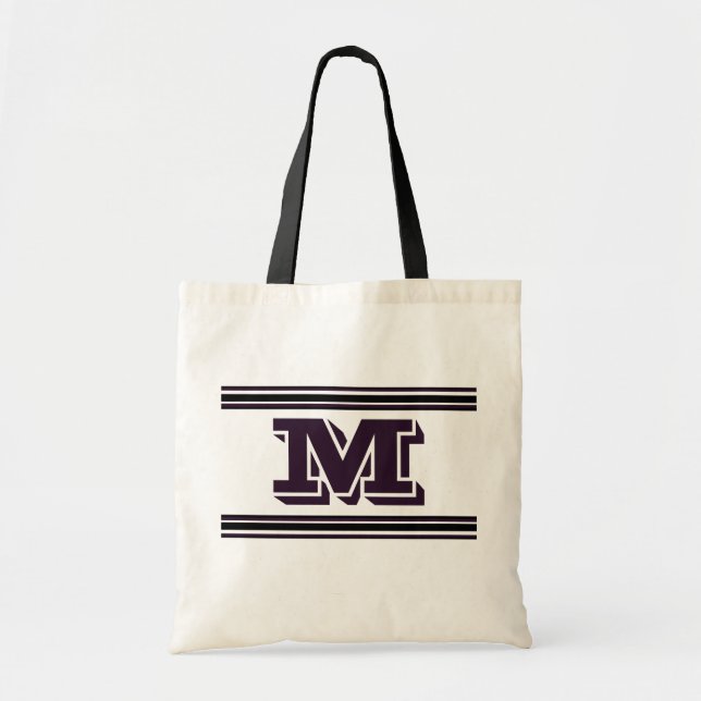 Tote Bag Ajoutez votre monogramme d'initiales (Devant)