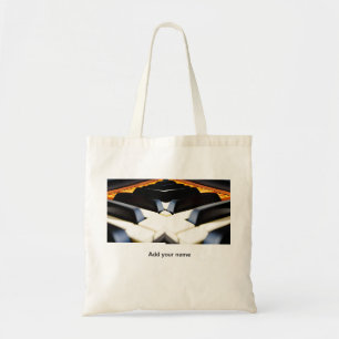 Tote Bag Ajoutez votre nom texte touches de piano marron no