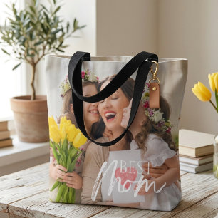 TOTE BAG AJOUTEZ VOTRE PHOTO MEILLEURE MÈRE