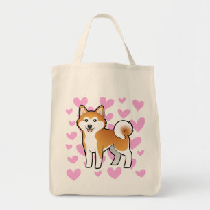 Tote Bag Akita Inu/amour de Shiba Inu