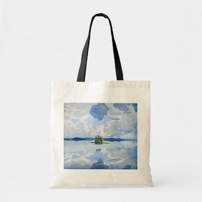 Tote Bag Akseli Gallen-Kallela - Nuages au-dessus d'un lac (Devant)