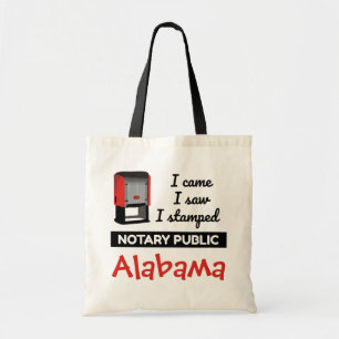 Tote Bag Alabama, le timbre du notaire, s'est éteint