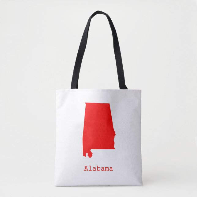 Tote Bag Alabama minimal États-Unis (Devant)