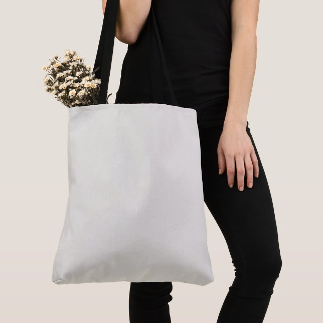 Tote Bag Alabaster Solid Plain Color (De près)