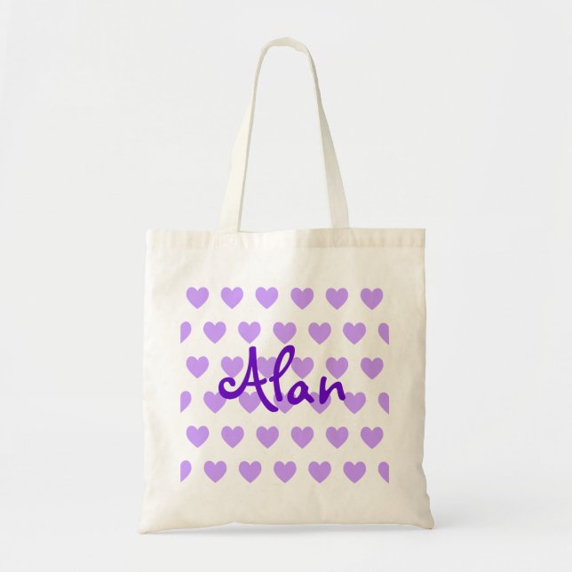 Tote Bag Alan en violet (Devant)