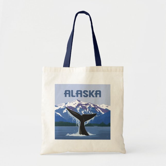 Tote Bag Alaska | Baleine (Devant)